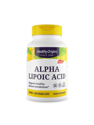 Алфа-липоева киселина 100 mg х 120 капсули | Healthy Origins
