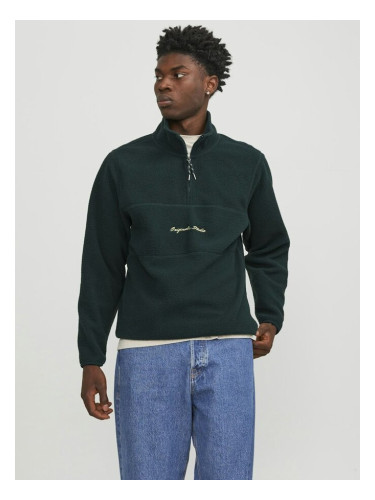 Суитчър JORHays Sweat Fleece Half Zip Green