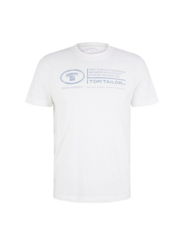 Tom Tailor Тениска New wave white