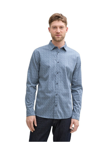 Риза Tom Tailor Fitted Strech Ocean