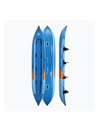 Надуваем каяк 4-osobowy AQUASTIC Cortez 16'9" hybrid blue