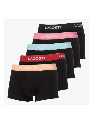 Боксерки LACOSTE 5 Pack Trunk Black/ Ledge-Reseda-Pastille Mint-Lighthouse Red-Black L