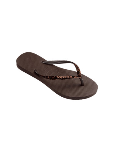 Havaianas Slim Glitter II Brown Жени - Flip Flop Havaianas - Кафяв - H4146975-0727-BRA-35/36 - Size: BRA-35/36
