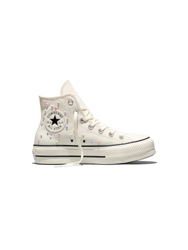 Converse Chuck Taylor All Star Lift Platform Mini Studs Offwhite Жени - Спортни обувки Converse - Бял - A19140C-3.5 - Size: 3.5