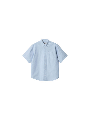 Carhartt WIP S/S Braxton Shirt Blue Мъже - Риза Carhartt WIP - Син - I031454_1ON_XX-L - Size: L