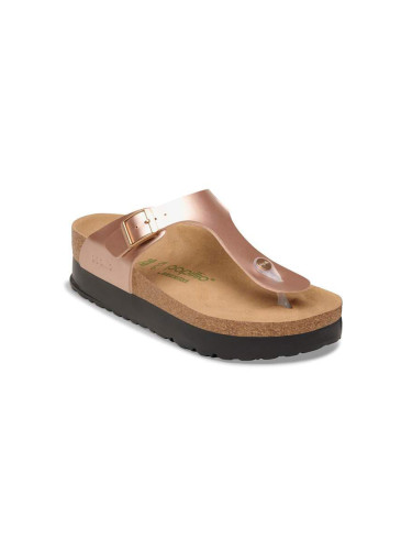 Birkenstock Gizeh Flex Platform Birko-Flor Regular Fit Electric Metallic Copper Жени - Сандали Birkenstock - Gold - 1031235-4.5 - Size: 4.5
