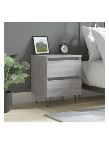 Sonata H Нощно шкафче сив сонома 40x35x50 см инженерно дърво