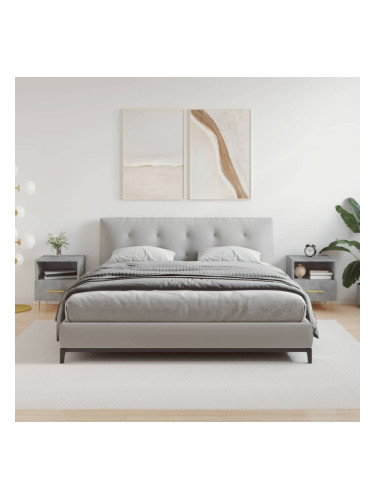 Sonata H Нощни шкафчета 2 бр бетонно сиво 40x35x47,5 см инженерно дърво