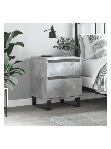 Sonata H Нощно шкафче бетонно сиво 40x35x50 см инженерно дърво