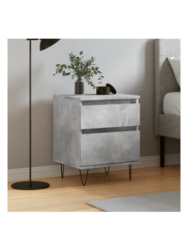 Sonata H Нощно шкафче бетонно сиво 40x35x50 см инженерно дърво