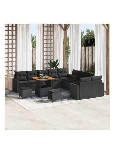 Sonata H Градински Софа Комплект 13 pcs Черно 80 x 80 x 71 cm