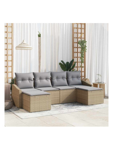 Sonata H Комплект за хранене в градината 6 pcs Бежов и Светло Сив