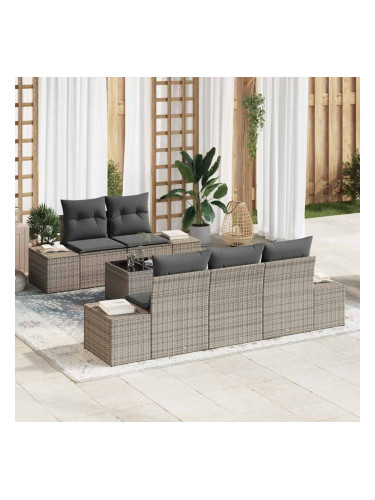 Sonata H Градински Софа Комплект с възглавница 6 pcs Сив 55 x 55 x 37 см