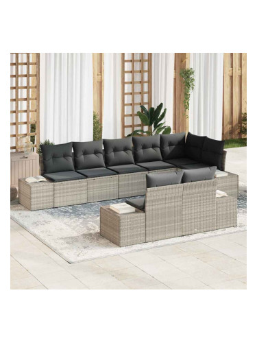 Sonata H Градински Софа Комплект 8 pcs Светлосиво 319 x 154 x 85 см