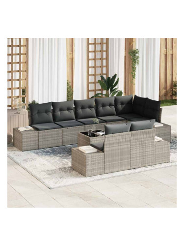 Sonata H Градински Софа Комплект 9 pcs Светлосиво 319 x 154 x 85 см