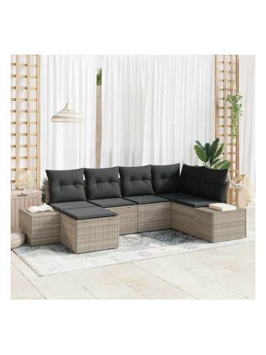 Sonata H Градински Софа Комплект 6 pcs Светлосиво 264 x 154 x 85 см