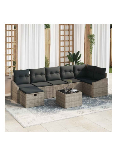 Sonata H Градински Софа Комплект 8 pcs Сив 55 х 62 х 69 см Полиратан