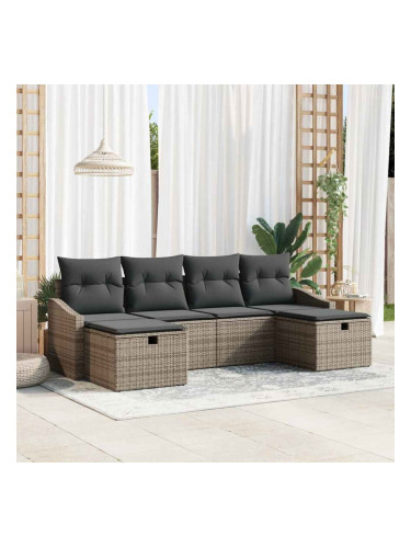 Sonata H Градински Софа Комплект 6 pcs Сив 55 х 62 х 69 см Полиратан