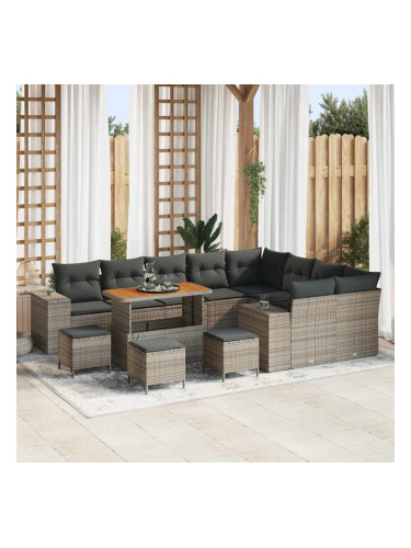 Sonata H Градински Софа Комплект 13 pcs Сив 110 x 55 x 71 см