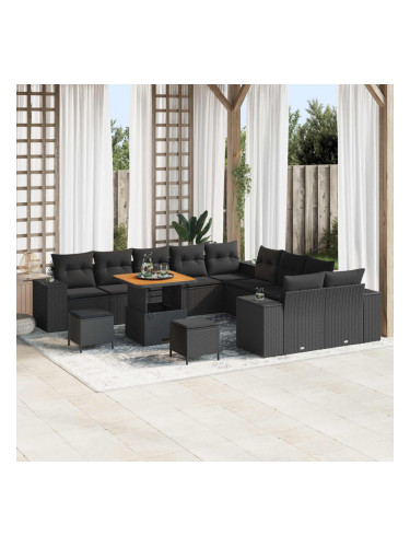 Sonata H Градински Софа Комплект 13 pcs Черно 80 x 80 x 71 cm