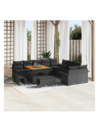 Sonata H Градински Софа Комплект 13 pcs Черно 100 x 100 x 71 cm