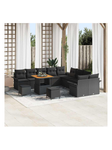 Sonata H Градински Софа Комплект 13 pcs Черно 80 x 80 x 71 cm