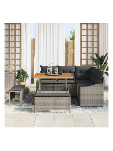 Sonata H Градински Софа Комплект 8 pcs Сив 100 x 100 x 71 cm