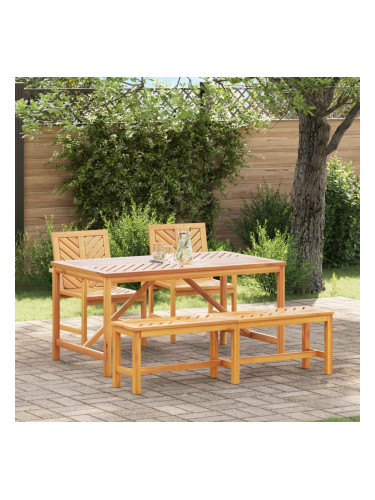 Sonata H Комплект за хранене в градината 4 pcs Кафяво 150 x 90 x 74 cm