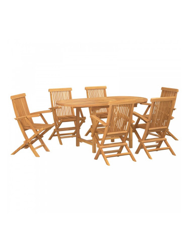 Sonata H Комплект за хранене в градината 7 pcs Кафяво 160 x 80 x 75 cm