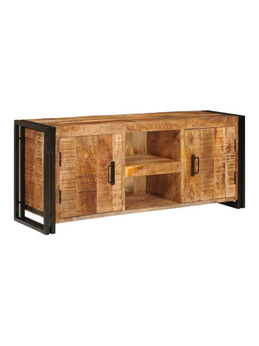 Sonata H ТВ шкаф Кафяво 120 x 30 x 50 cm Грубо мангово дърво масив