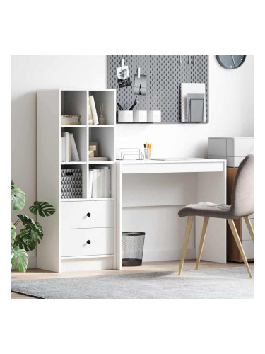 Sonata H Бюро с място за съхранение с рафт 2 pcs Бяло 90 x 40 x 76 см