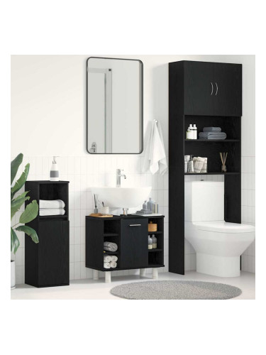Sonata H Шкаф за баня с врата Черния дъб 60 x 32 x 54 см Инженерно дърво