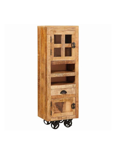 Sonata H Висок шкаф Кафяво 40 x 30 x 120.5 см мангово дърво масив