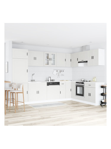 Sonata H Мивка с шкаф Porto 2 pcs Бяло 80 x 46 x 84.5 см Инженерно дърво
