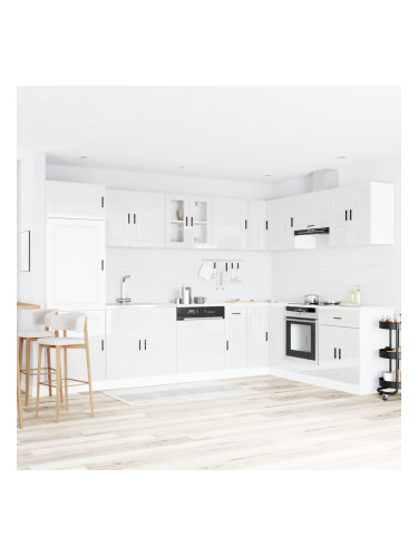 Sonata H Мивка с шкаф Porto 2 pcs Бяло 80 x 46 x 84.5 см Инженерно дърво