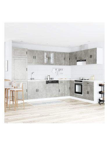 Sonata H Мивка с шкаф Porto 2 pcs Сив 80 x 46 x 84.5 см Инженерно дърво