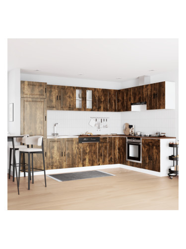 Sonata H Мивка с шкаф с врата Porto 2 pcs Кафяво 80 x 46 x 84.5 см