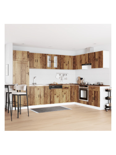 Sonata H Мивка с шкаф с врата Porto 2 pcs Кафяво 80 x 46 x 84.5 см