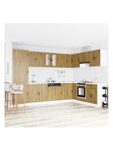 Sonata H Мивка с шкаф с врата Porto 2 pcs Кафяво 80 x 46 x 84.5 см