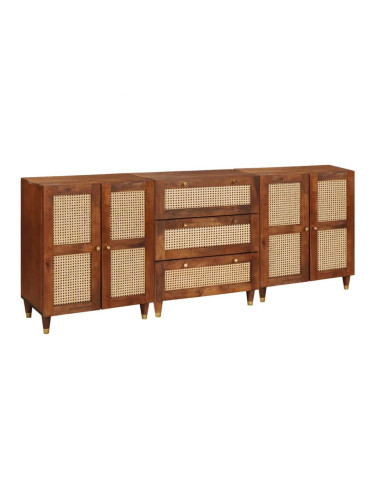 Sonata H Комплект Страничен шкаф 3 pcs Кафяво 180 x 33 x 75 см