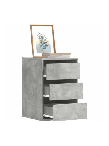 Sonata H Ъглов шкаф с чекмеджета бетонно сив 40x41x58 см инженерно дърво