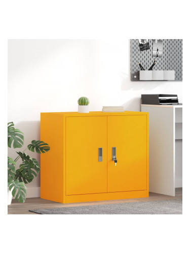 Sonata H Шкаф за съхранение Горчично жълто 80 x 40 x 70 см Стомана