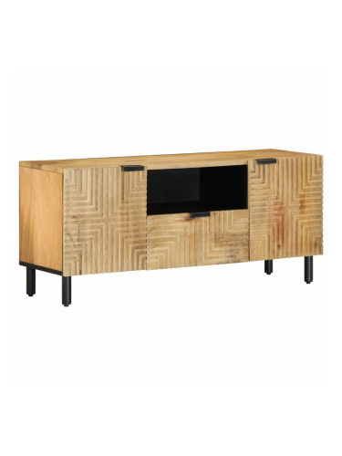 Sonata H ТВ шкаф кафяв 105x33x46 cm масивна дървесина манго