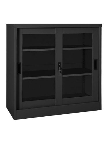 Sonata H Шкаф с плъзгаща врата, антрацит, 90x40x90 см, стомана