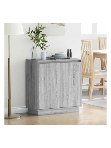 Sonata H Шкафче с рафт Сив Сонома 71 x 34.5 x 75 см Инженерно дърво