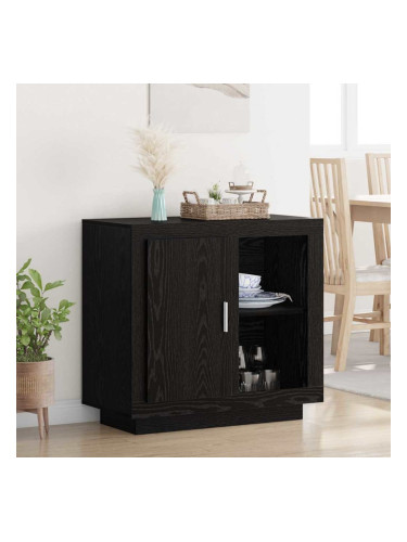 Sonata H Служебен шкаф Черен дъб 40 x 80 x 75 см Инженерно дърво