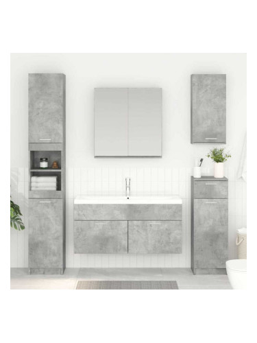 Sonata H Шкаф за мивка Циментено сиво 38,5 x 100 x 46 см Инженерно дърво