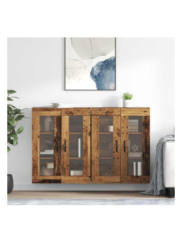 Sonata H Стенни шкафове 2 pcs Старо дърво 69,5 x 34 x 90 см