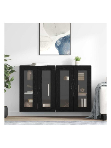 Sonata H Стенни шкафове 2 pcs Черния дъб 69,5 x 34 x 90 см