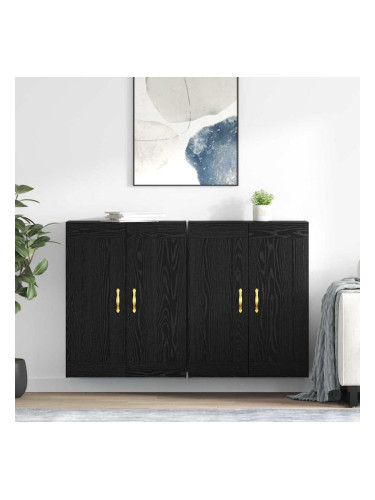 Sonata H Стенно монтирани шкафове 2 pcs Черния дъб 69,5 x 34 x 90 см